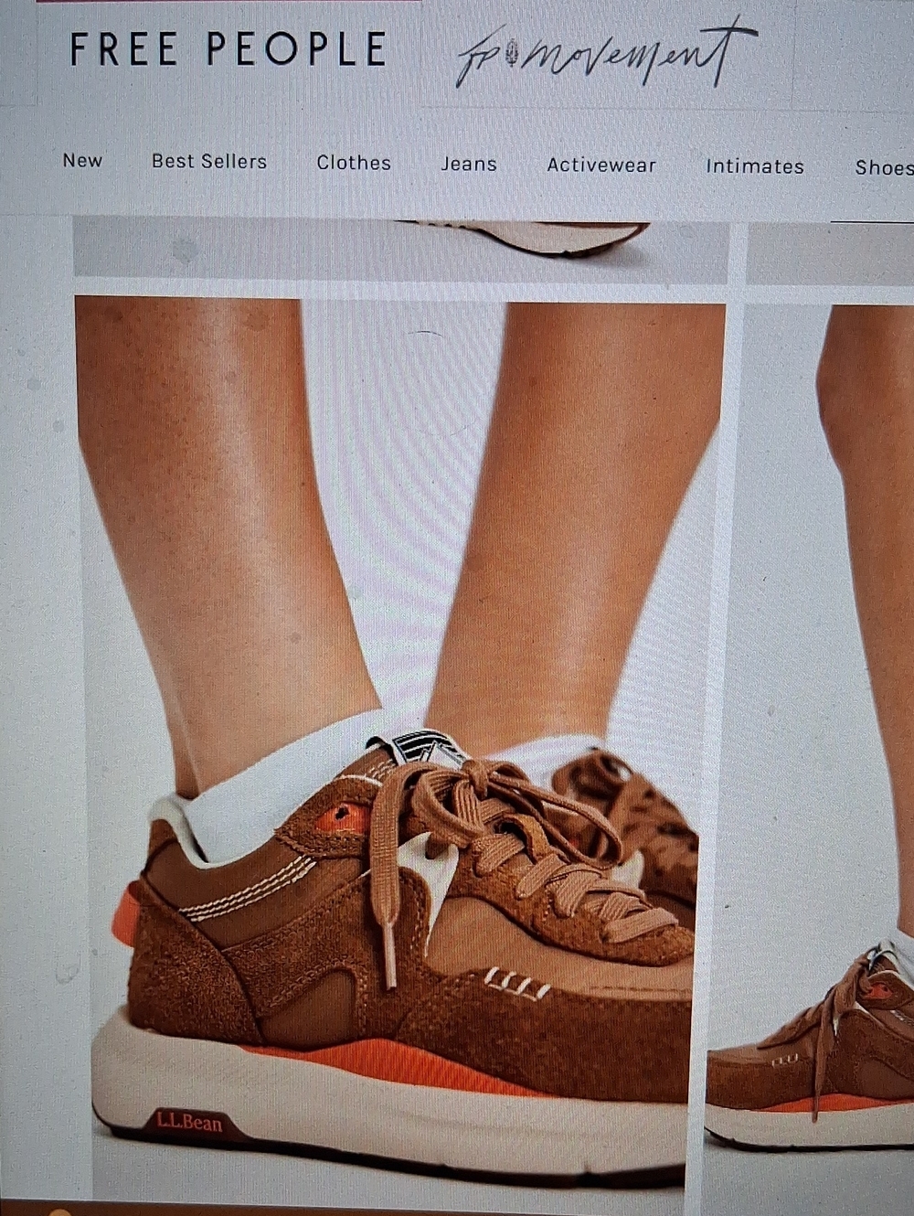 Free People L.L.Bean 1985 Mountain Classic Sneakers Brown Suede 7 NIB